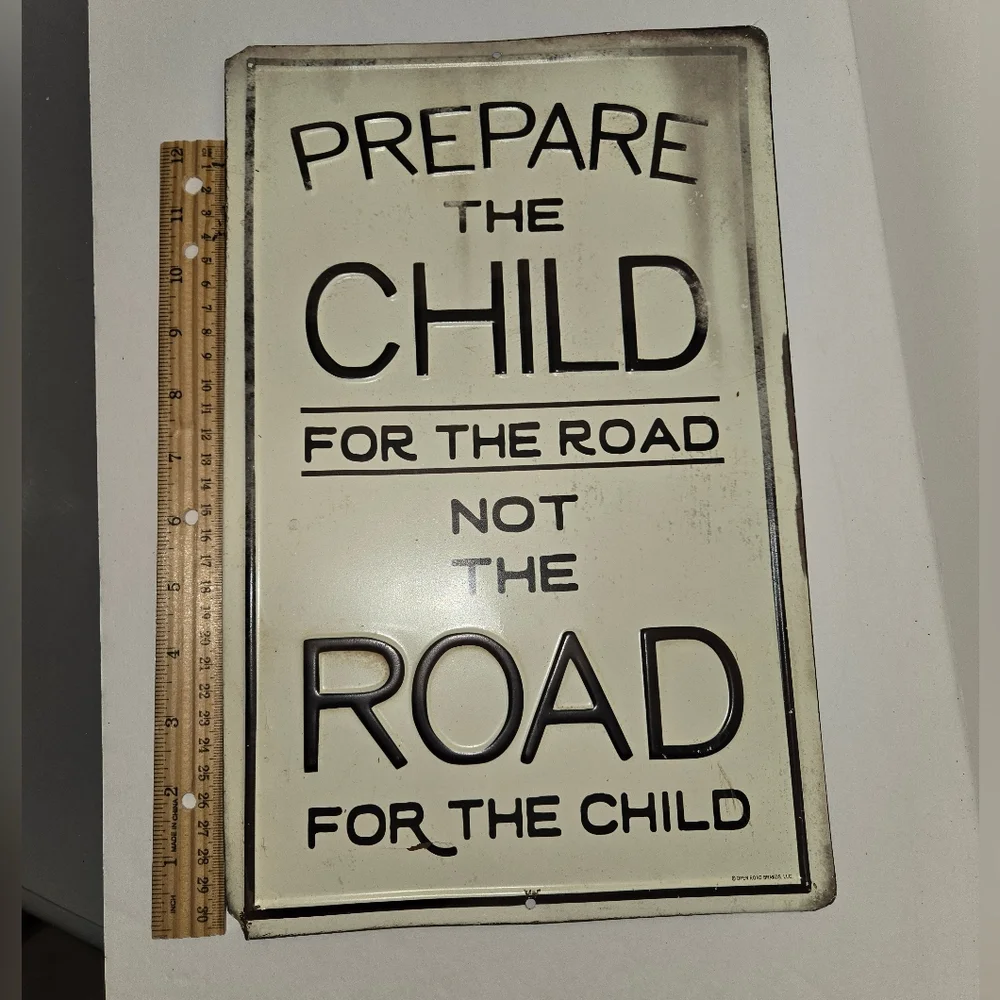 Open Road Brands Black and White Motivational Wall Sign